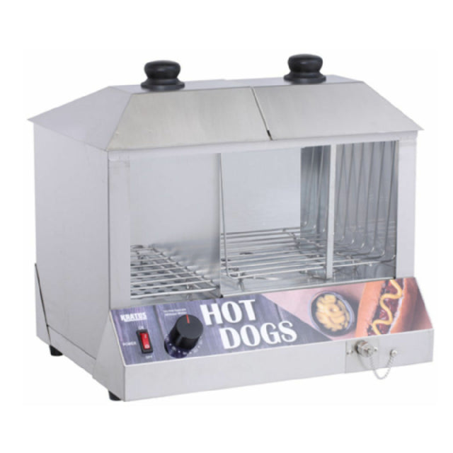 Hubert 29M-010 - Kratos® Hot Dog And Bun Steamer, 14"W X 14"D X 16"H, Holds Up To 100 Hot Dogs And 48 Buns