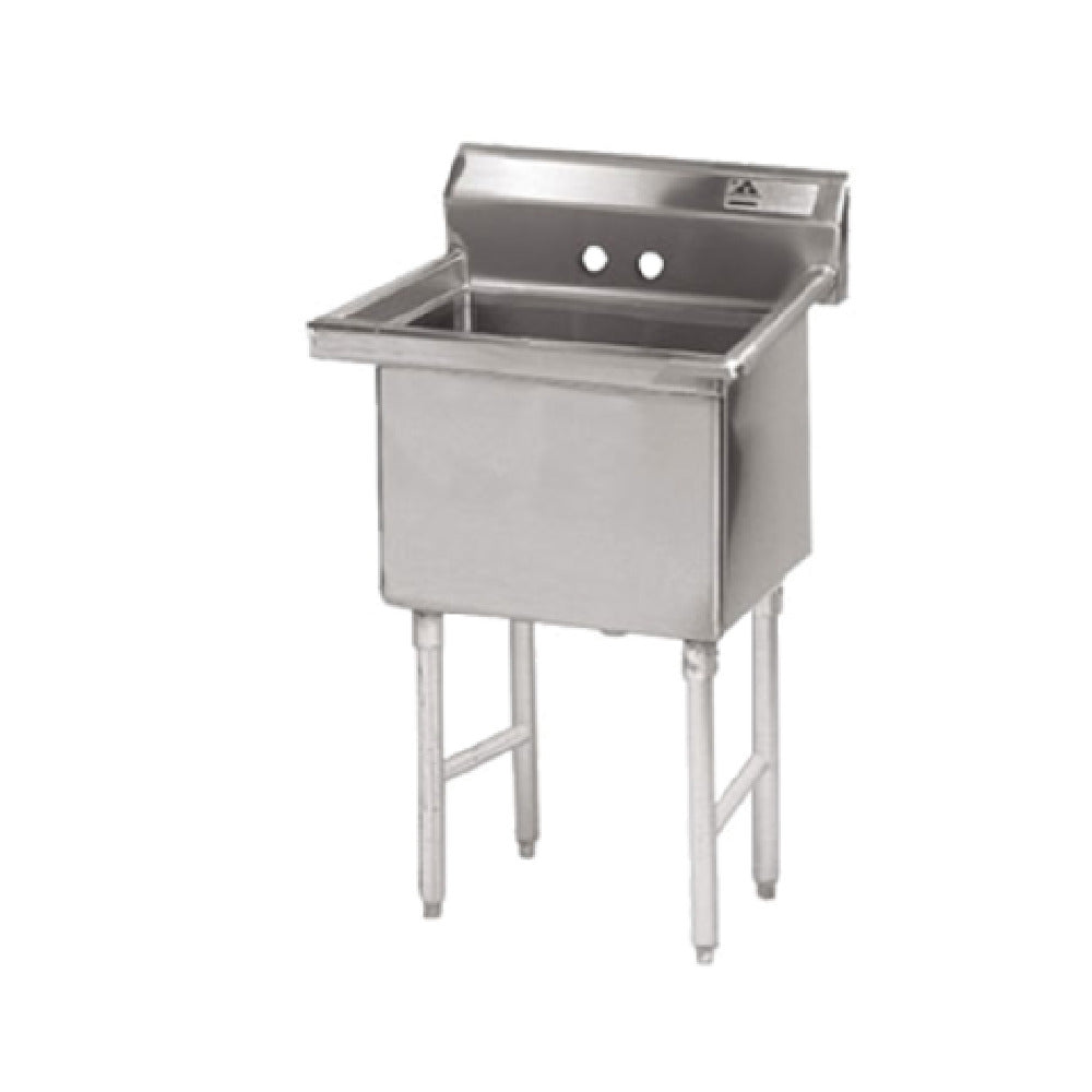 Advance Tabco FC-1-1818-X Special Value Fabricated Sink 1-compartment No Drainboards