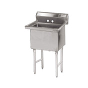 Advance Tabco FC-1-1818-X Special Value Fabricated Sink 1-compartment No Drainboards