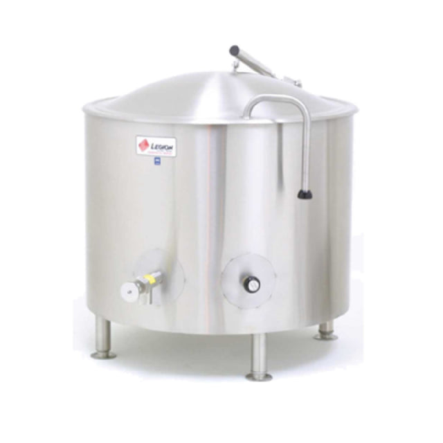 Legion LSI-20MV Low-Rim™ Stationary Direct Steam Kettle With Mixer 20-gallon