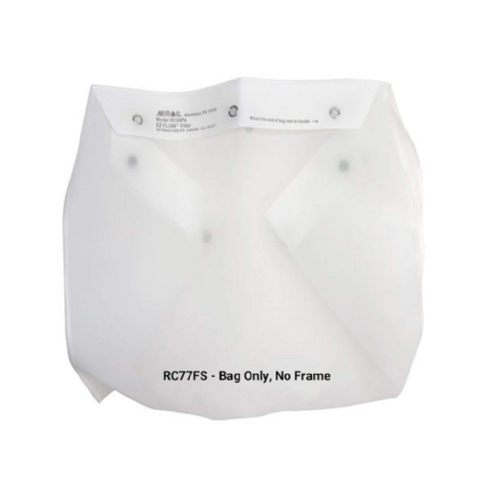 MirOil USA RC77FS Reusable Filter Bag Oil Polishing Rated For Oil Capacity To 85 Lb. Use With #CF2A Holder/frame