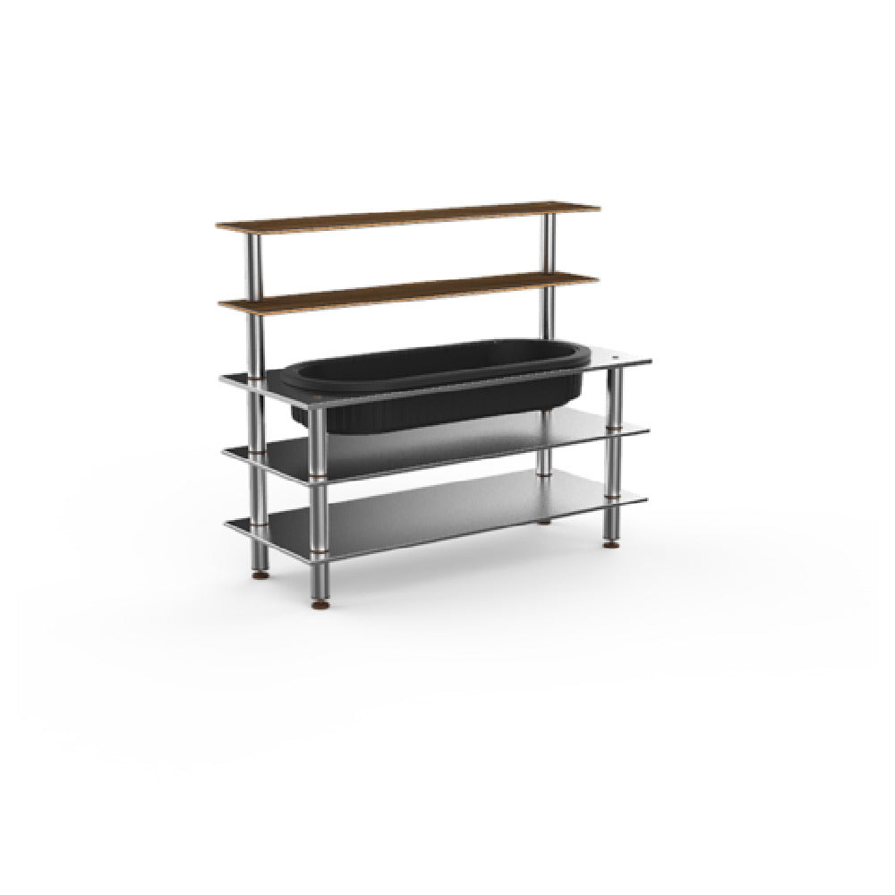 Steelite MGCMLC03WSXF Mogogo Buffet Solutions Modular Pro Back Bar 5-tier 71" X 29-1/2" X 60-1/2"