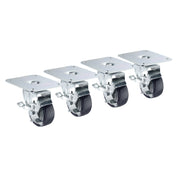 Krowne 28-170S Plate Caster 4" X 5" Plate 3" Diameter Wheel With Brake