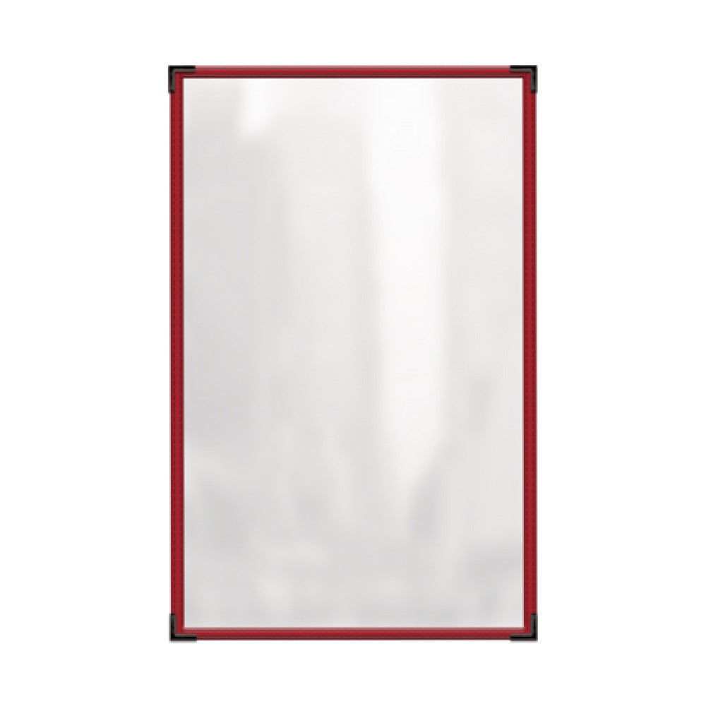 Risch TES 11X17 Deluxe Clear Sewn Menu Cover 11" X 17" Single