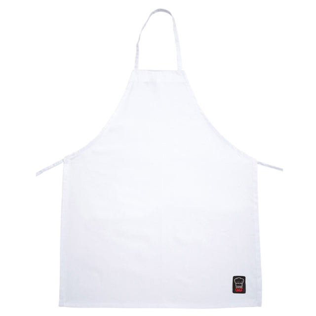 Winco BA-3226WH Bib Apron 33"L X 26"W Full-length