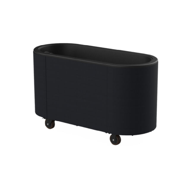 Steelite MGCOVE01BXXB - Oval Ice Bin Cart With Ice Bin In Black And Black Cover, Mogogo Furnishings
