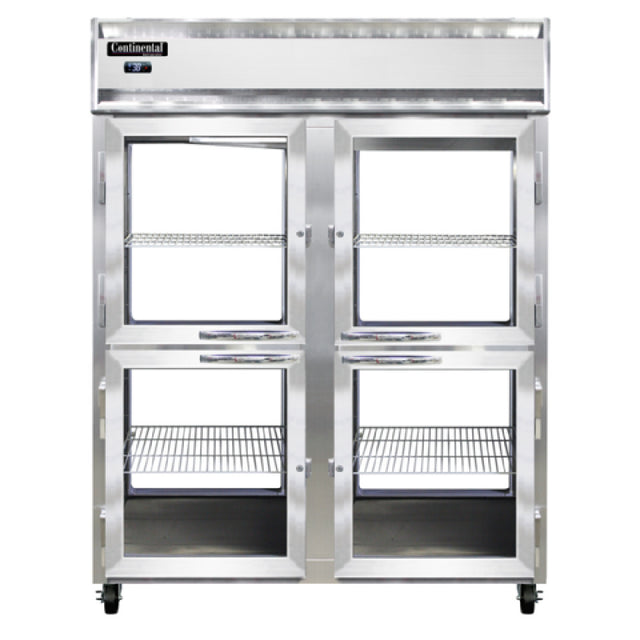 Continental Refrigerator 2RENSSPTHD-GD-GD Extra-Wide Refrigerator 52 Cu. Ft. Capacity