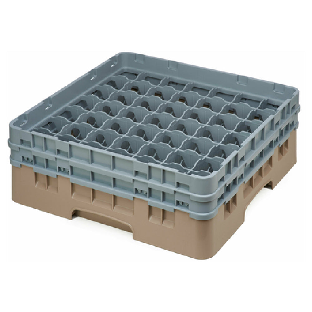 Cambro 49S434184 Camrack® Glass Rack With (2) Soft Gray Extenders Full Size