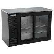Beverage Air BBN48HC-GS-B - Refrigerated Back Bar Storage Cabinet, Two-section, 48"W X 25-1/4"D X 34"H