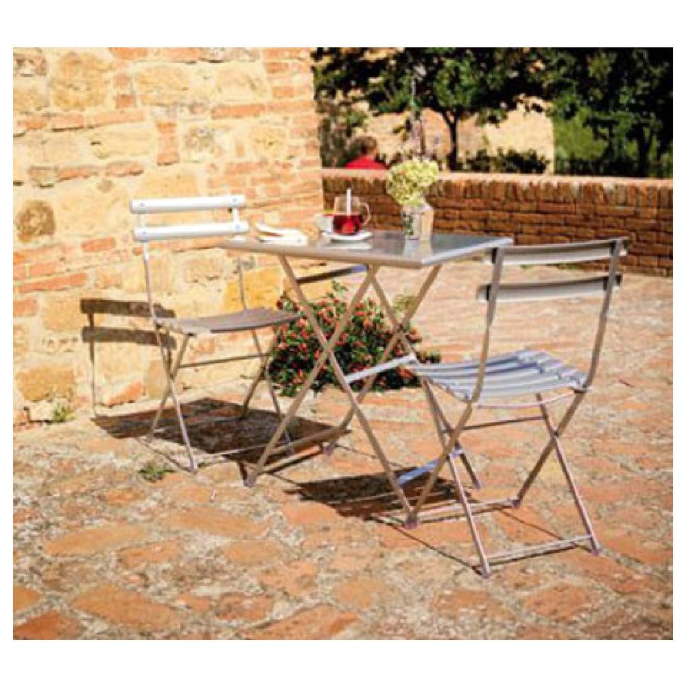 Emuamericas, Llc E334-22 - Arc En Ciel Folding Table, Rectangular, 20" X 28" X 29-1/2"H