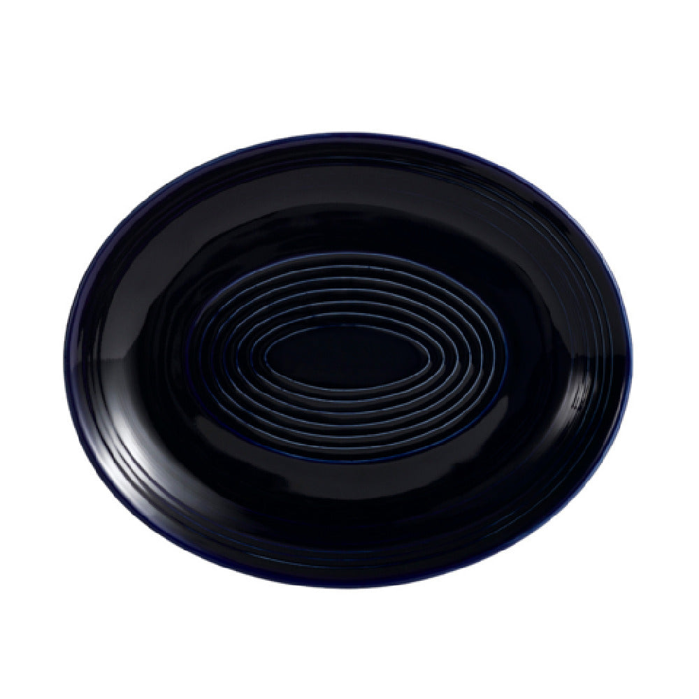 CAC China TG-14C-CBU Tango Platter 12-3/4"L X 10-1/4"W X 1-1/2"H Oval