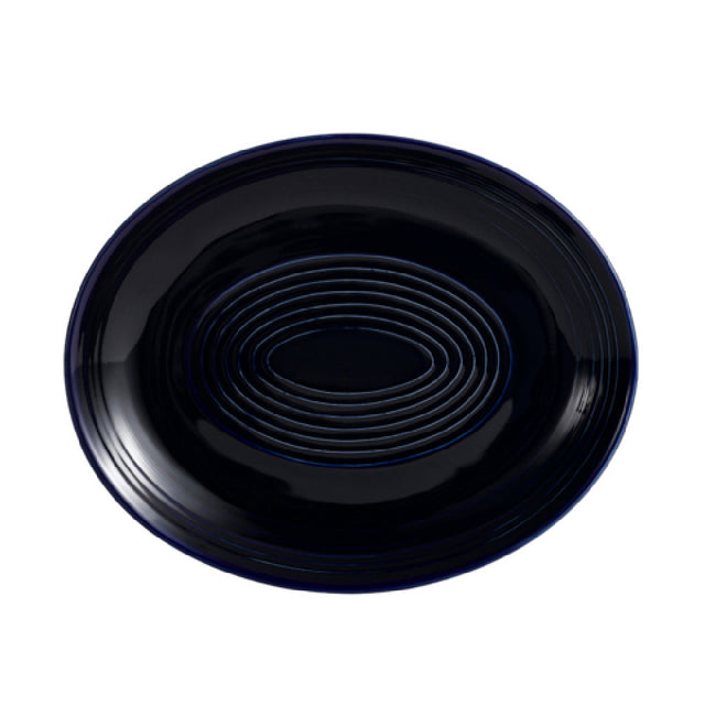 CAC China TG-14C-CBU Tango Platter 12-3/4"L X 10-1/4"W X 1-1/2"H Oval