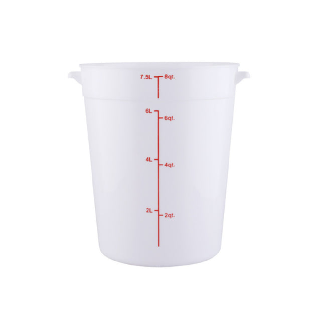 CAC China FS3P-8W Food Storage Container 8 Qt. Round
