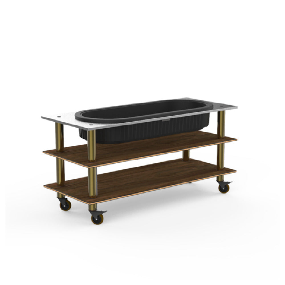 Steelite MGCMLE03WBXW Mogogo Buffet Solutions Modular Salad Bar Unit 3-tier 71" X 29-1/2" X 35"H