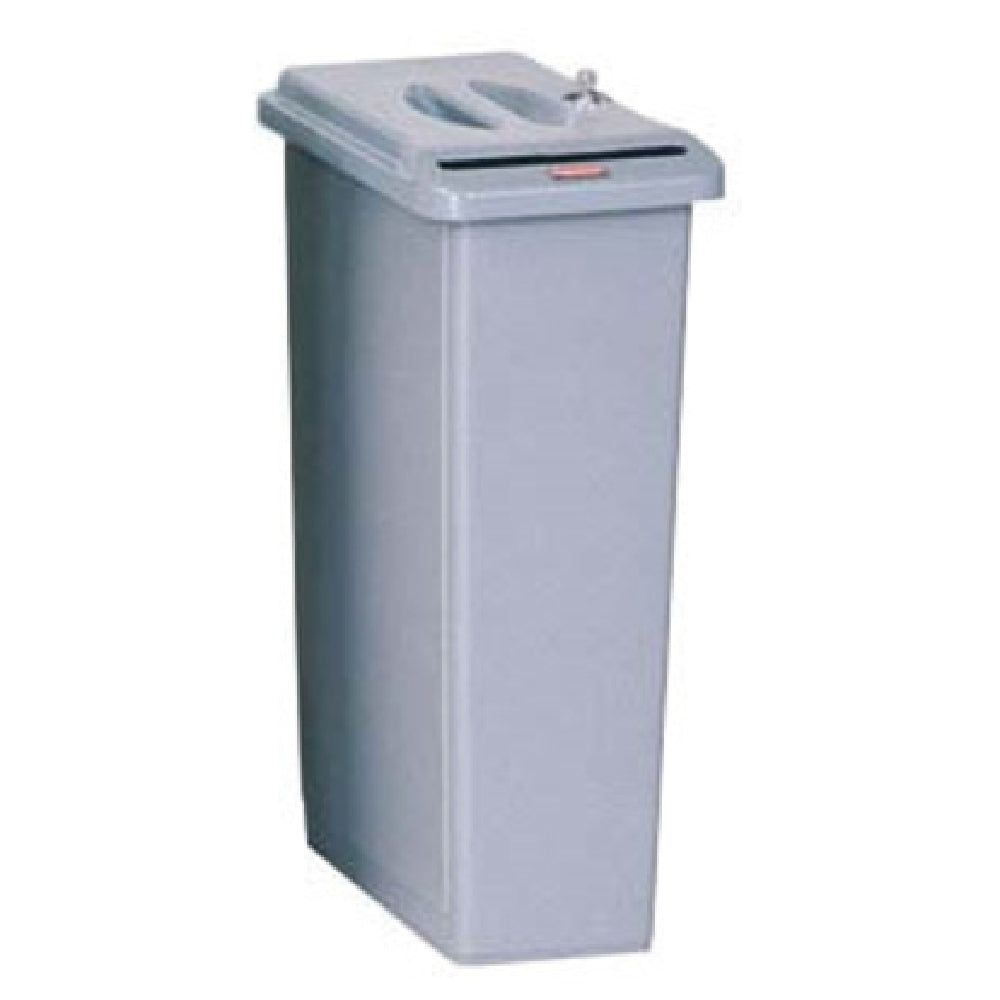 Rubbermaid FG9W1500LGRAY Slim Jim® Confidential Document Container 23 Gallon