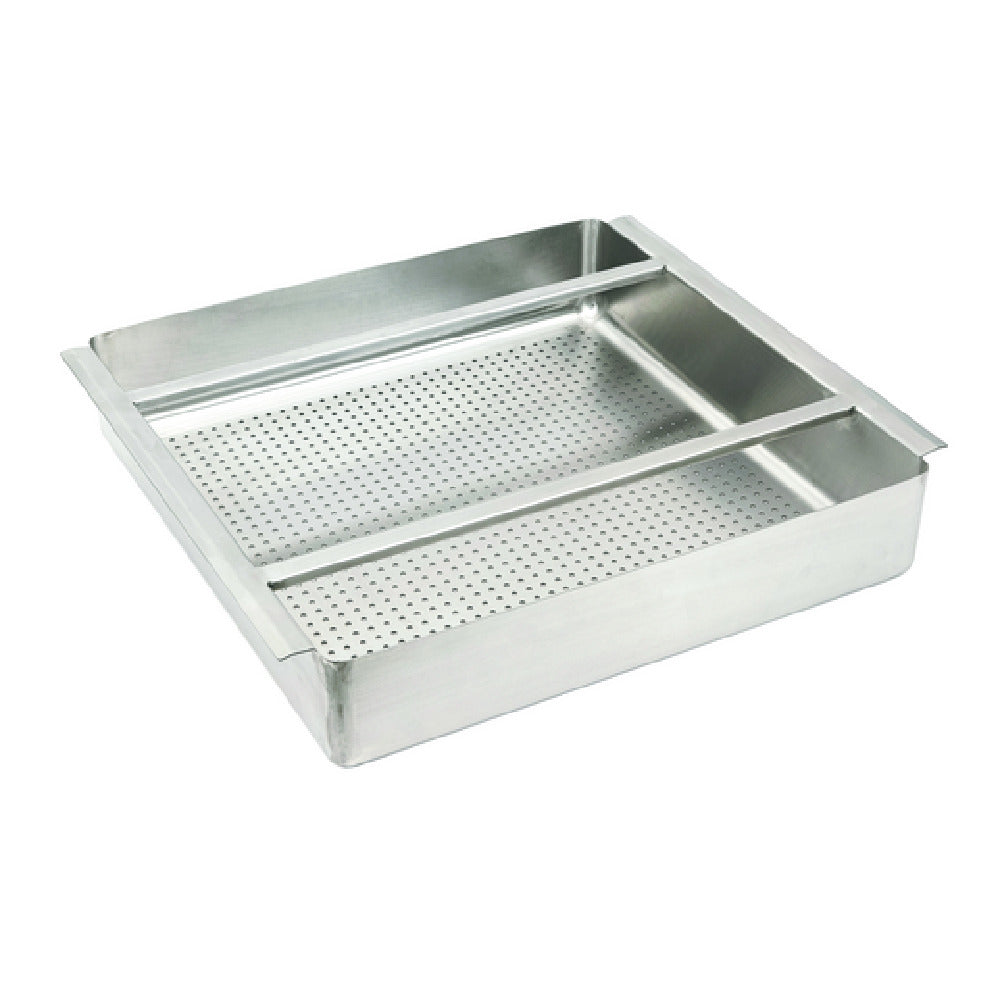 Hubert 61417 - Kratos Pre-Rinse Basket, 19-1/2"W X 19-1/2"D X 4"H, 18-gauge Type 304 Stainless Steel