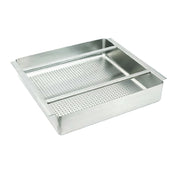 Hubert 61417 - Kratos Pre-Rinse Basket, 19-1/2"W X 19-1/2"D X 4"H, 18-gauge Type 304 Stainless Steel