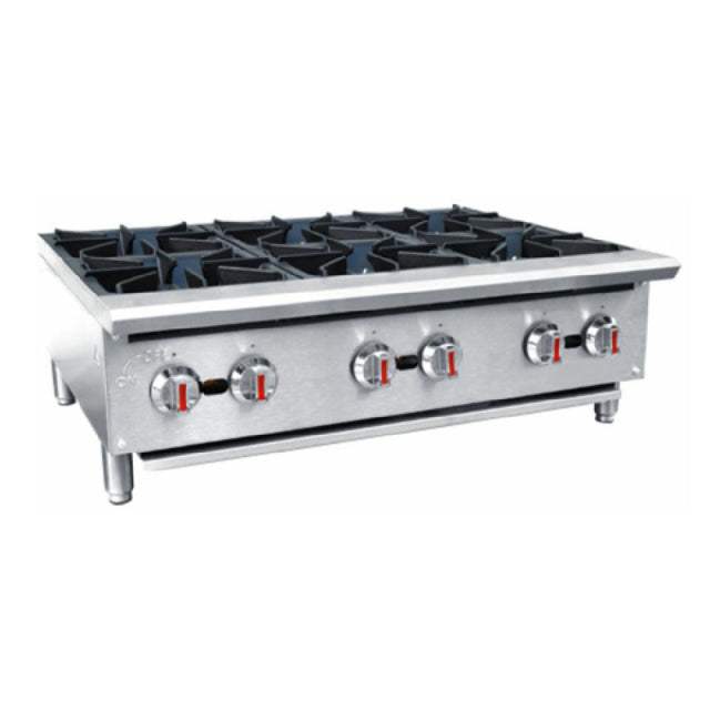 Hubert 29Y-072 - Kratos® Gas Hot Plate, 36"W, Natural Gas