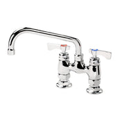 Krowne 15-408L-W-E4 Royal Series 4" Raised Deck Mount Faucet With 8" Swing Spout