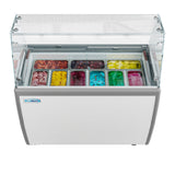 Koolmore KM-GDC-49SD-FG Gelato Dipping Cabinet Display Freezer 50"W 13 Cu. Ft. Capacity