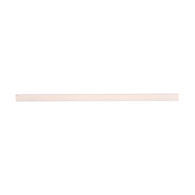 A single, light-colored wooden dowel rod is shown horizontally centered on a plain white background, resembling the straight, smooth appearance of TableCraft straws. The dowel is thin and evenly cylindrical with squared-off ends.