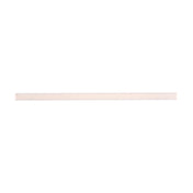 A single, unsharpened wooden pencil lies horizontally against a plain white background, its light beige surface as smooth and simple as eco-friendly straws—minimalist and free of any markings or eraser.