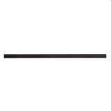 A single dark brown, straight stick resembling black straws with faint diagonal grooves along its length, centered horizontally on a plain white background. The stick appears cylindrical and unadorned.