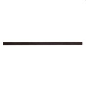 A single dark brown, straight stick resembling black straws with faint diagonal grooves along its length, centered horizontally on a plain white background. The stick appears cylindrical and unadorned.