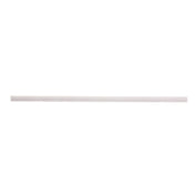 A single TableCraft paper straw is centered horizontally on a plain white background. The cylindrical straw features subtle diagonal lines, suggesting a spiral wrap pattern. The minimalistic image highlights the simplicity of TableCraft straws.