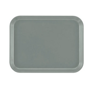 Rectangular gray Camtray with rounded corners and a slightly raised edge, shown from above on a plain white background. Made from high-impact fiberglass, this tray features a smooth, matte finish and is dishwasher safe.