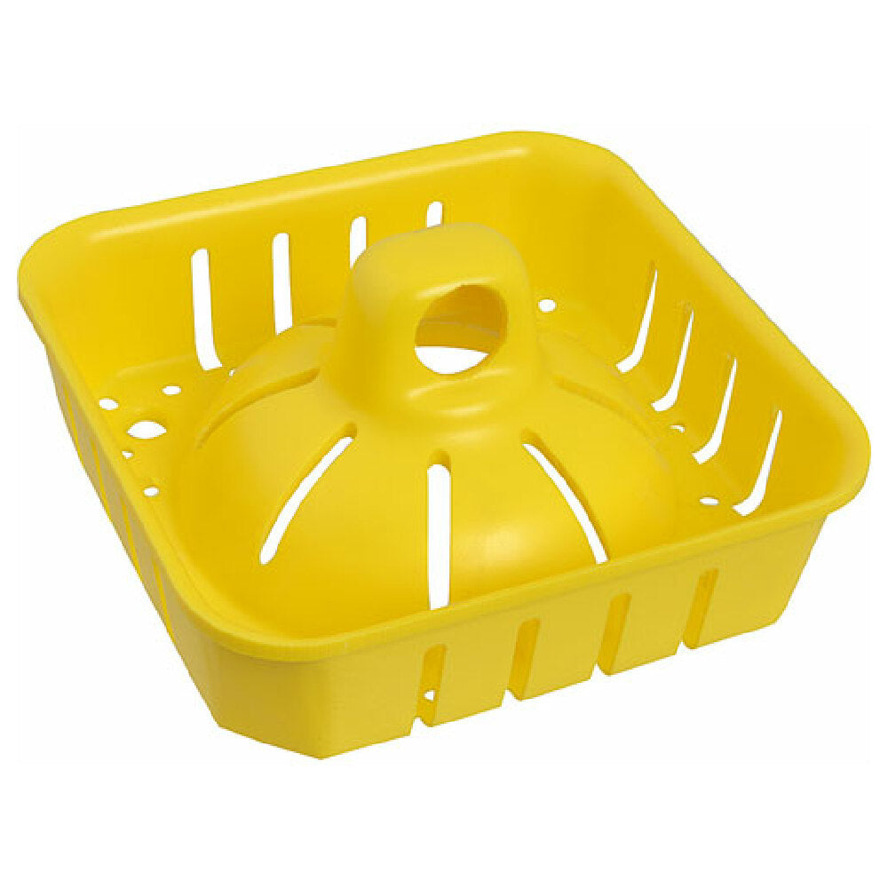 AllPoints 1021198 Basket Floor Drain (6"sq Yllw)