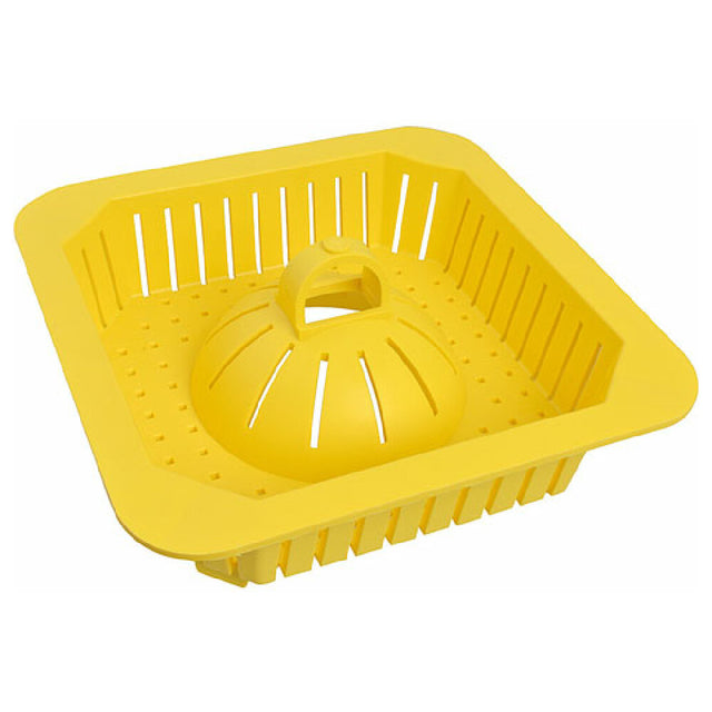 AllPoints 1021202 Basket Floor Drain (9"sq Yllw)