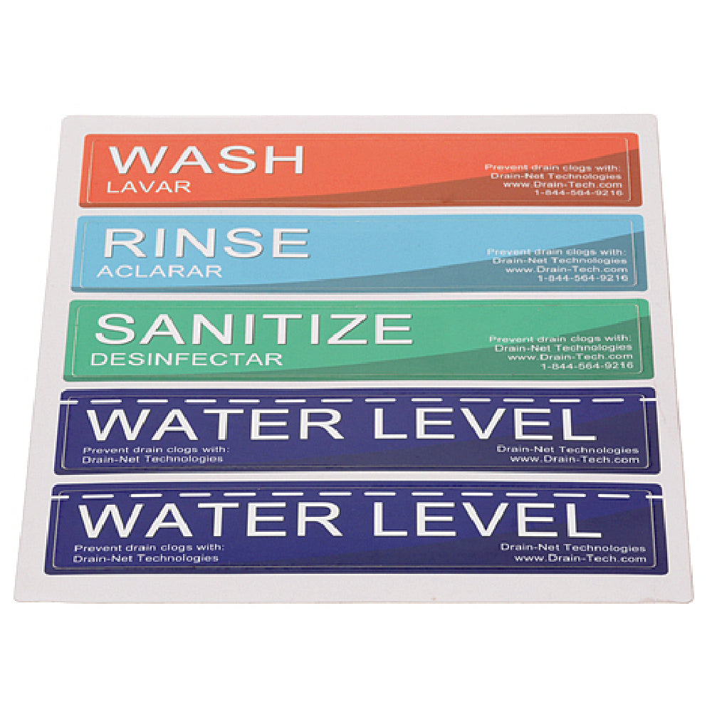 AllPoints 1021223 Sticker Kit Wash Rinse S An