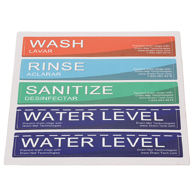 AllPoints 1021223 Sticker Kit Wash Rinse S An