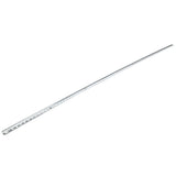 A long, narrow shelf pilaster with evenly spaced square holes along its length and one larger round hole near the center. This silver-colored Empura Parts item is shown against a plain white background.