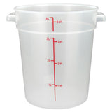 Winco PTRC-4 Storage Container 4 Qt. 7.31" X 8.5" X 8.44"H