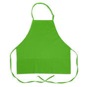 KNG 1040LMG Kng 27 In Bib Apron Lime Green 3 Pocket