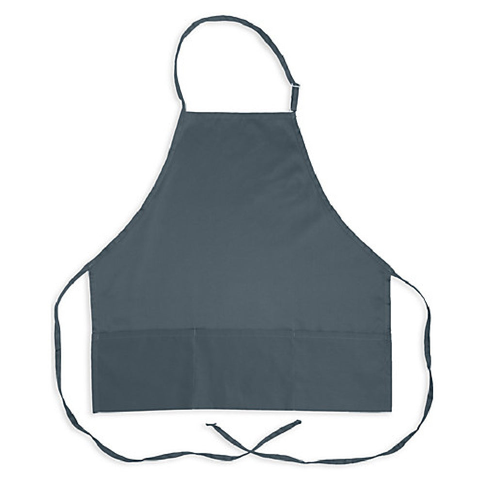 KNG 1040SLT Kng 27 In Bib Apron Slate 3 Pocket