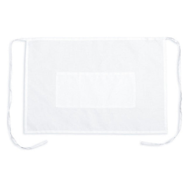 KNG 1042WHT Kng 19 In Bistro Apron White 2 Pockets