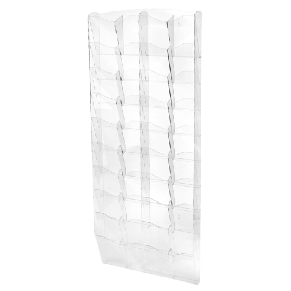 Alpine Industries ADI640-5120-CLR Hanging Brochure Magazine Rack With Adjustable Pockets
