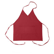 AllPoints 1045BRG 30 1/2 In Tuxedo Apron Burgundy 2 Pockets