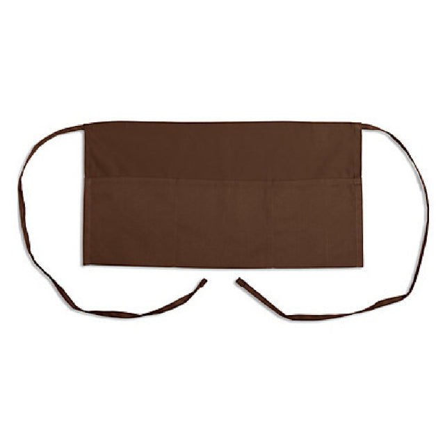KNG 1046COF Kng 11 In Waist Apron Coffee 3 Pockets