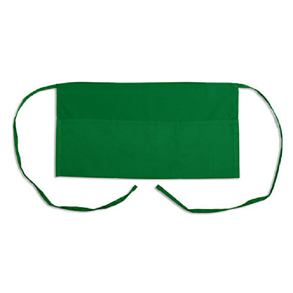 AllPoints 1046KLG 11 In Waist Apron Kelly Green 3 Pockets