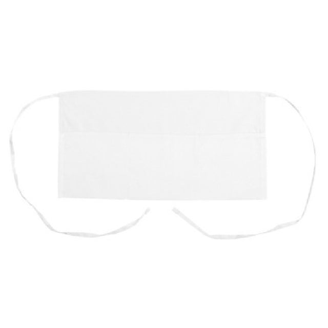 KNG 1046WHT Kng 11 In Waist Apron White 3 Pockets