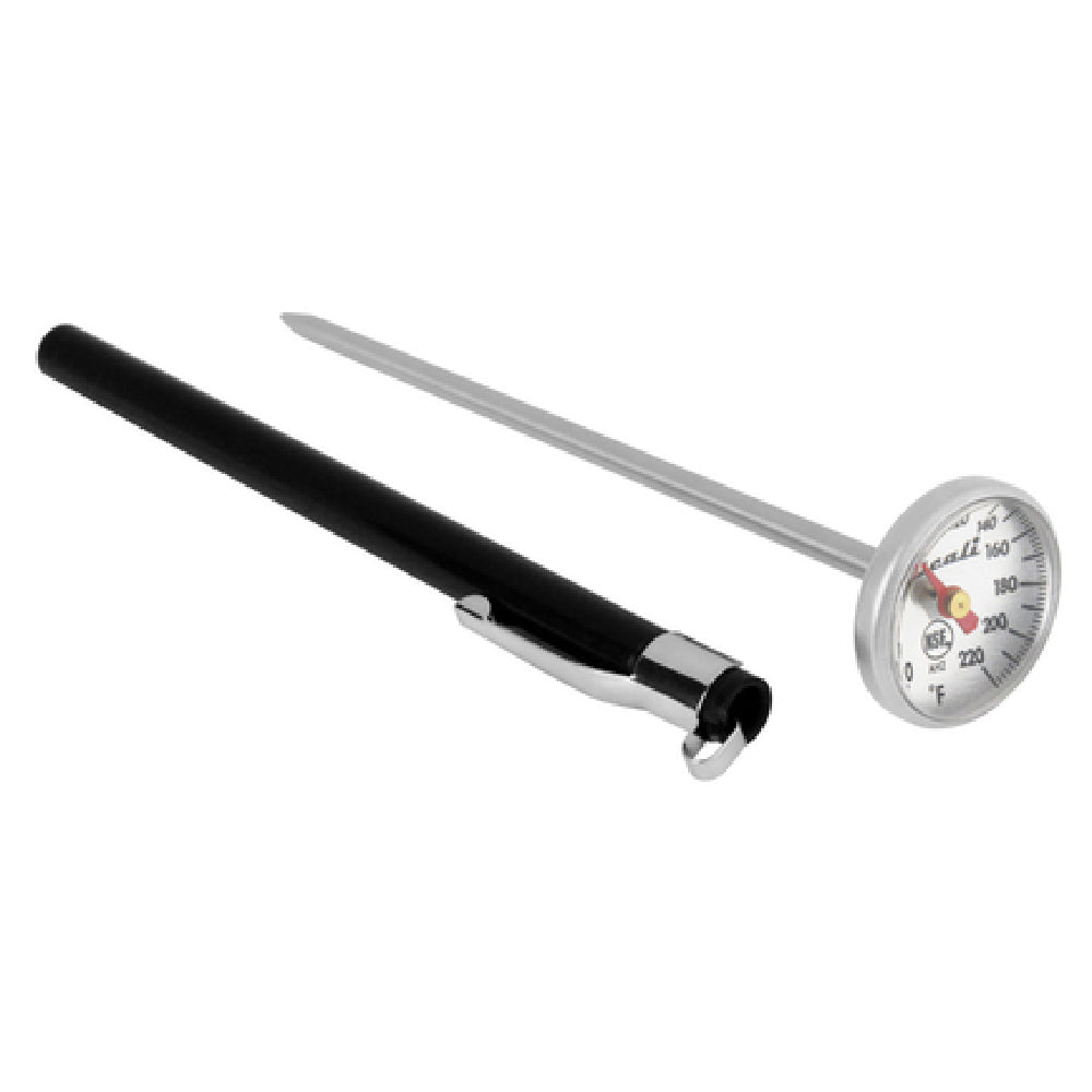 San Jamar THDLF Escali Instant Read Pocket Thermometer 1" Dial Diameter 5" Probe