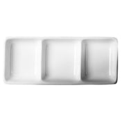 Cameo China 710-026 Divided Dish 6" X 2-1/2" X 3/4"H (15 Cm X 6.5 Cm X 2 Cm)