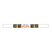 Hubert 49929 - Band-It Food Label, "Grab-N-Go Salads", 13-3/4" X 1"