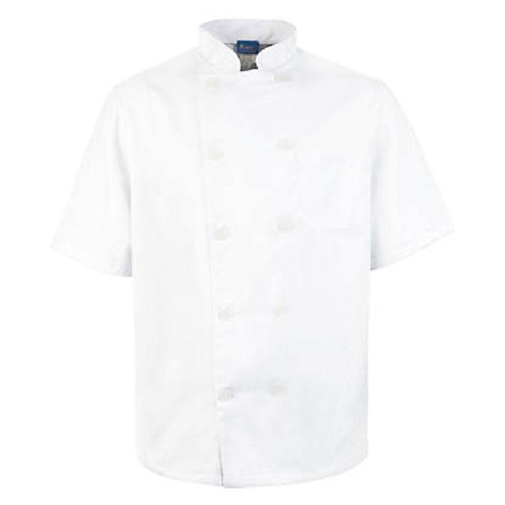 KNG 10512XL Kng 2xl Mens Chef Coat Short Sleeve