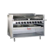 Magikitchn SE14S-4FD_240/60/1 Radiant Charbroiler Floor Model Gas