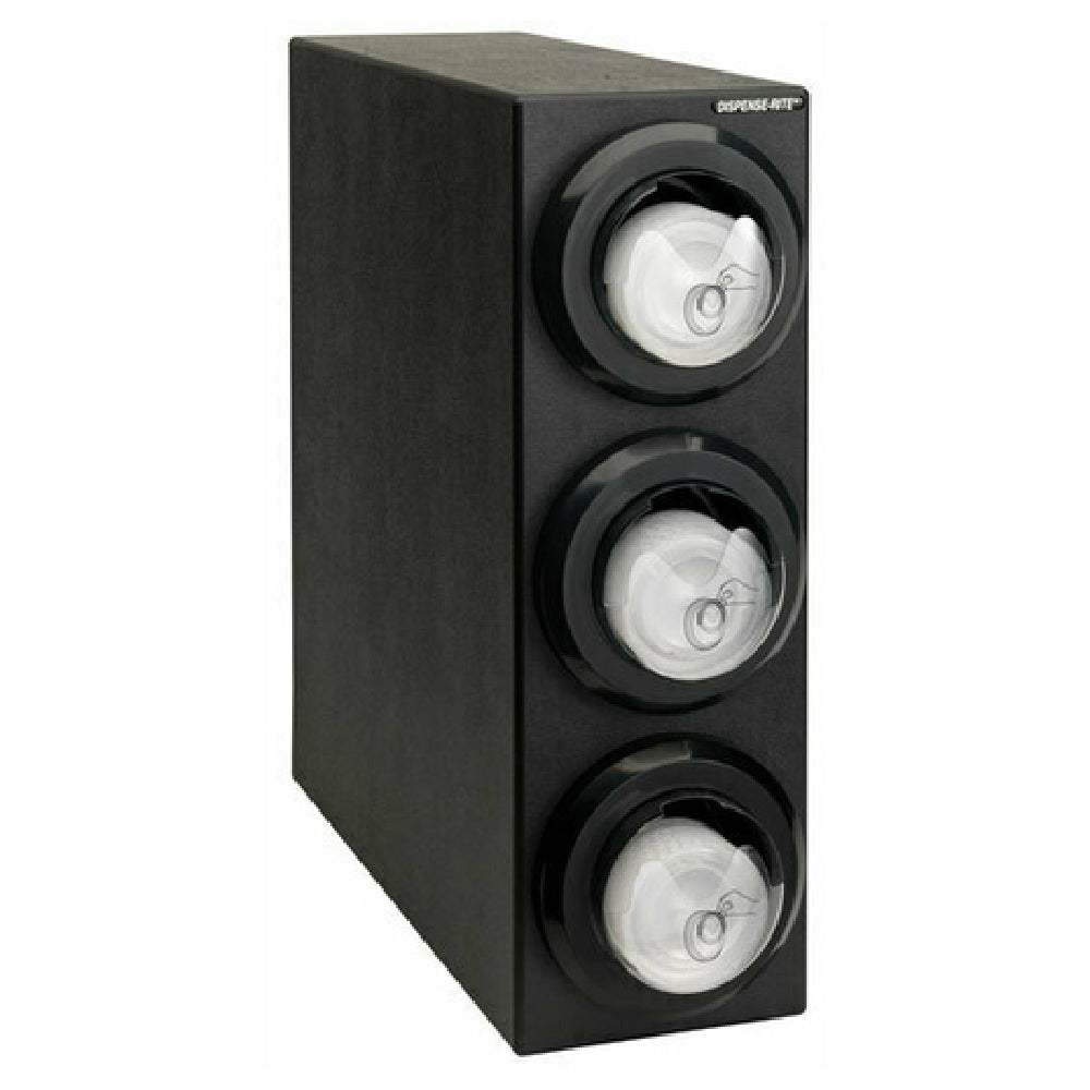 Dispense-Rite LID2-S1-3BT - Lid Dispensing Cabinet, Countertop, 24-1/4”H X 8”W X 23”D